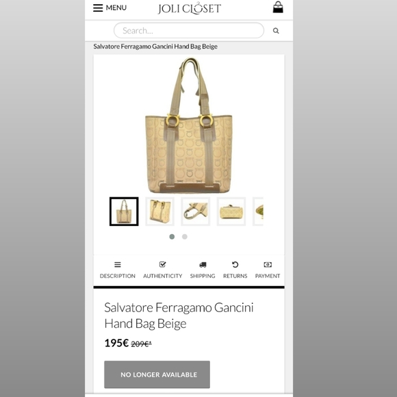 Salvatore Ferragamo Gancini Handbag AF215373 (Authentic ) - Picture 17 of 17